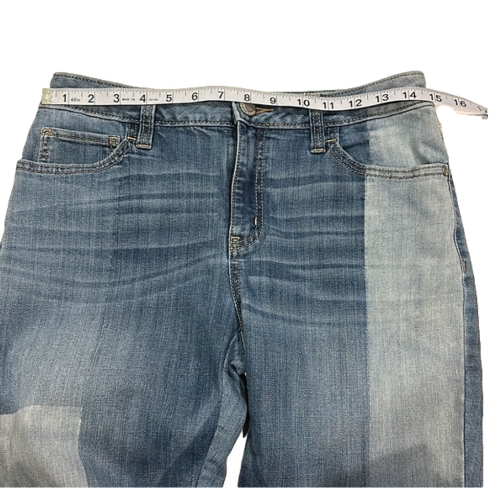Simply Vera Vera Wang Two-Tone Blue Jeans - Picture 4 of 9